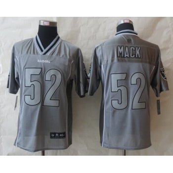 Nike Oakland Raiders #52 Khalil Mack 2013 Gray Vapor Elite Jersey