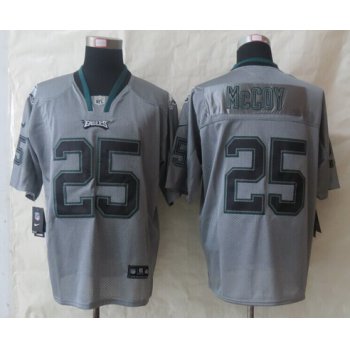 Nike Philadelphia Eagles #25 LeSean McCoy Lights Out Gray Elite Jersey