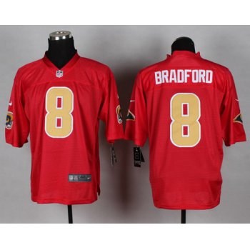 Nike St. Louis Rams #8 Sam Bradford 2014 QB Red Elite Jersey