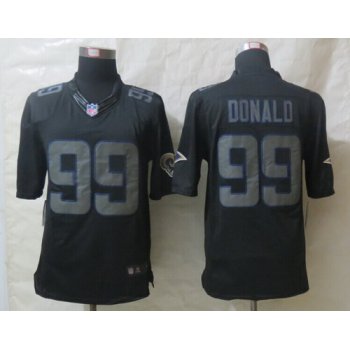 Nike St. Louis Rams #99 Aaron Donald Black Impact Limited Jersey