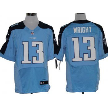 Nike Tennessee Titans #13 Kendall Wright Light Blue Elite Jersey