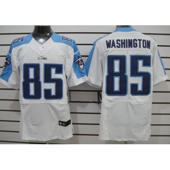 Nike Tennessee Titans #85 Nate Washington White Elite Jersey