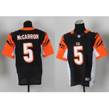 Nike Cincinnati Bengals #5 AJ McCarron Black Elite Jersey