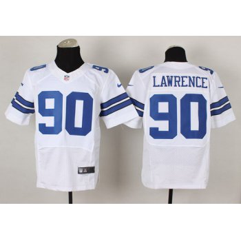 Nike Dallas Cowboys #90 Demarcus Lawrence White Elite Jersey