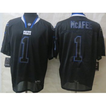 Nike Indianapolis Colts #1 Pat McAfee Lights Out Black Elite Jersey