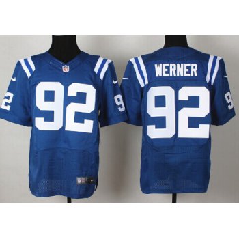 Nike Indianapolis Colts #92 Bjorn Werner Blue Elite Jersey