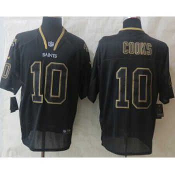 Nike New Orleans Saints #10 Brandin Cooks Lights Out Black Elite Jersey