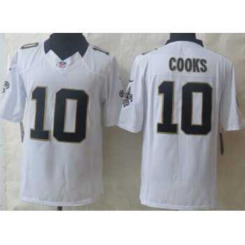 Nike New Orleans Saints #10 Brandin Cooks White Limited Jersey