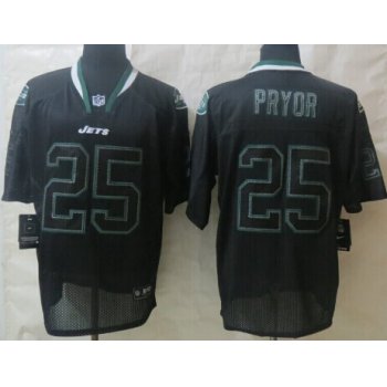 Nike New York Jets #25 Calvin Pryor Lights Out Black Elite Jersey