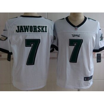 Nike Philadelphia Eagles #7 Ron Jaworski White Elite Jersey