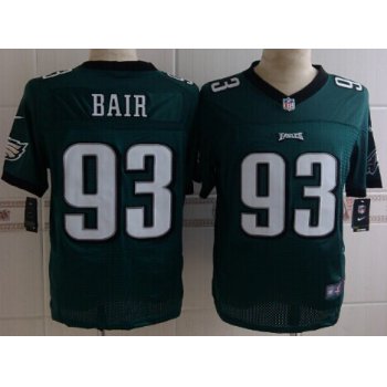 Nike Philadelphia Eagles #93 Brandon Bair Dark Green Elite Jersey