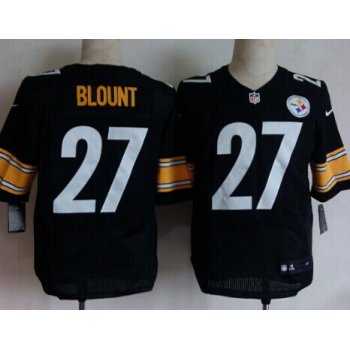 Nike Pittsburgh Steelers #27 LeGarrette Blount Black Elite Jersey