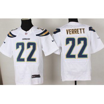 Nike San Diego Chargers #22 Jason Verrett 2013 White Elite Jersey