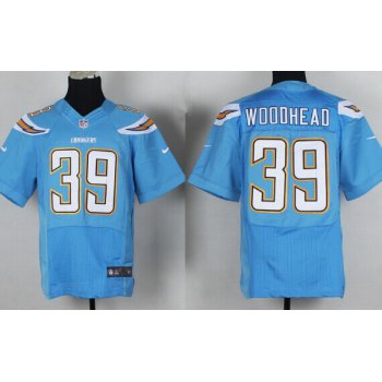 Nike San Diego Chargers #39 Danny Woodhead 2013 Light Blue Elite Jersey