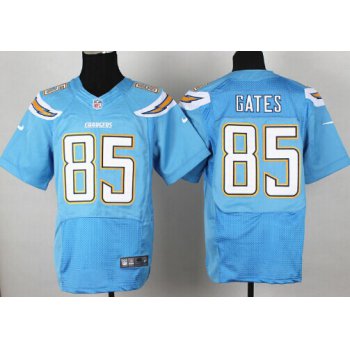 Nike San Diego Chargers #85 Antonio Gates 2013 Light Blue Elite Jersey