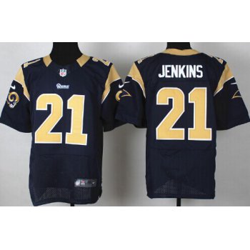 Nike St. Louis Rams #21 Janoris Jenkins Navy Blue Elite Jersey