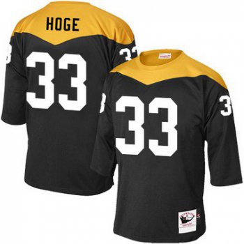 Men's Pittsburgh Steelers #33 Merril Hodge Black Retired Player 1967 Home Throwback NFL Jersey