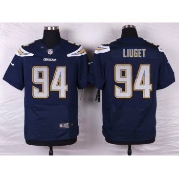 Nike San Diego Chargers #94 Corey Liuget Navy Blue Team Color NFL Nike Elite Jersey