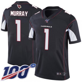 Cardinals #1 Kyler Murray Black Alternate Men's Stitched Football 100th Season Vapor Limited Jersey