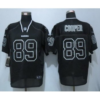 Men's Oakland Raiders #89 Amari Cooper Lights Out Black NFL Nike Elite Jersey