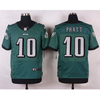 Men's Philadelphia Eagles #10 Quron Pratt Midnight Green Team Color NFL Nike Elite Jersey