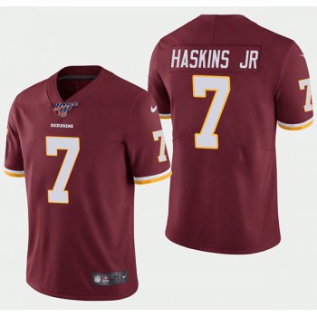 Nike Redskins 7 Dwayne Haskins Red 100th Season Vapor Untouchable Limited Jersey