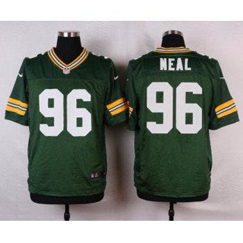 Men's Green Bay Packers #96 Mike Neal Green Team Color NFL Nike Elite Jersey