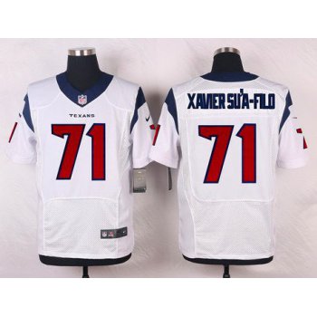 Men's Houston Texans #71 Xavier Su'a-Filo White Road NFL Nike Elite Jersey