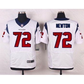 Men's Houston Texans #72 Derek Newton White Road NFL Nike Elite Jersey