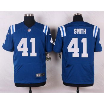 Men's Indianapolis Colts #41 Robert Smith Royal Blue Team Color NFL Nike Elite Jersey