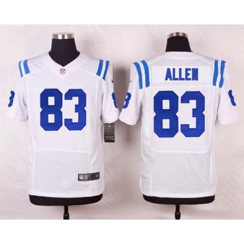 Men's Indianapolis Colts #83 Dwayne Allen White Road NFL Nike Elite Jersey