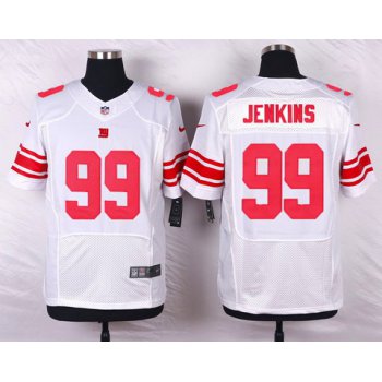 Men's New York Giants #99 Cullen Jenkins White Road NFL Nike Elite Jersey