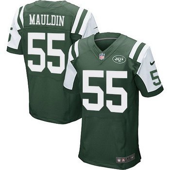 Men's New York Jets #55 Lorenzo Mauldin Green Team Color NFL Nike Elite Jersey