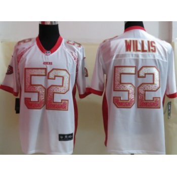 Nike San Francisco 49ers #52 Patrick Willis Drift Fashion White Elite Jersey