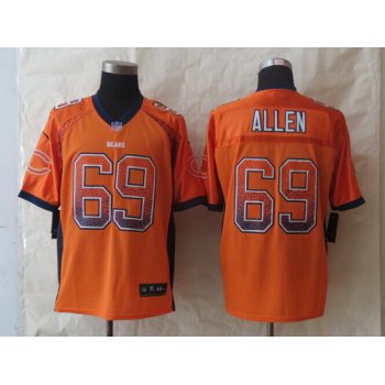 Nike Chicago Bears #69 Jared Allen Drift Fashion Orange Elite Jersey