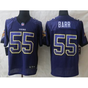 Nike Minnesota Vikings #55 Anthony Barr Drift Fashion Gray Elite Jersey