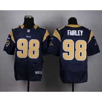 Nike St. Louis Rams #98 Nick Fairley Navy Blue Elite Jersey