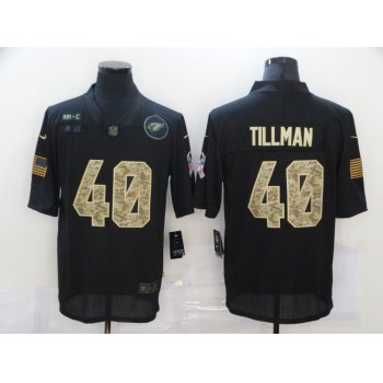 Men's Arizona Cardinals #40 Pat Tillman Black Camo 2020 Salute To Service Stitched NFL Nike Limited Jersey