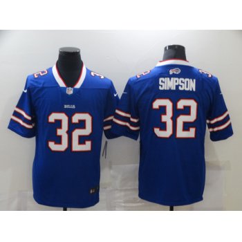 Men's Buffalo Bills #32 O. J. Simpson Royal Blue 2020 Vapor Untouchable Stitched NFL Nike Limited Jersey