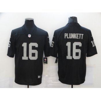 Men's Las Vegas Raiders #16 Jim Plunkett Black 2017 Vapor Untouchable Stitched NFL Nike Limited Jersey