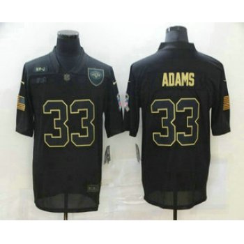 Men's New York Jets #33 Jamal Adams Black 2020 Salute To Service Stitched NFL Nike Limited Jersey