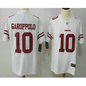 Men's San Francisco 49ers #10 Jimmy Garoppolo White 2017 Vapor Untouchable Stitched NFL Nike Limited Jersey