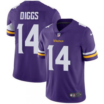 Nike Minnesota Vikings #14 Stefon Diggs Purple Team Color Men's Stitched NFL Vapor Untouchable Limited Jersey