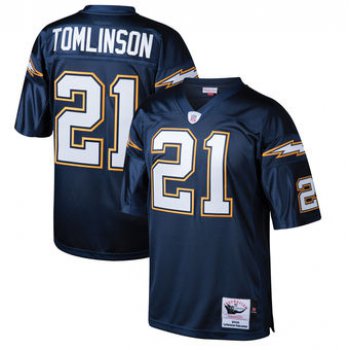 San Diego Chargers #21 LaDainian Tomlinson Dark Blue Throwback Jersey