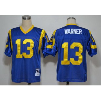 St. Louis Rams #13 Curt Warner Light Blue Throwback Jersey