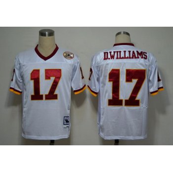 Washington Redskins #17 Doug Williams White Throwback Jersey