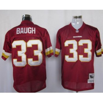 Washington Redskins #33 Sammy Baugh Red Throwback Jersey