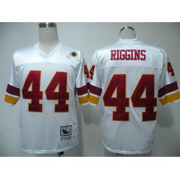 Washington Redskins #44 John Riggins White Throwback Jersey