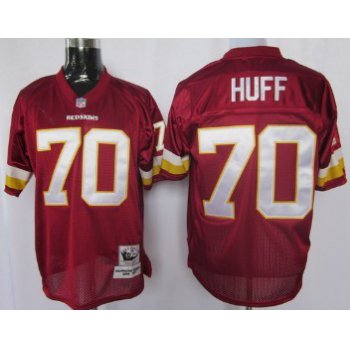 Washington Redskins #70 Sam Huff Red Throwback Jersey