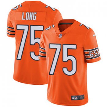 Nike Chicago Bears #75 Kyle Long Orange Men's Stitched NFL Limited Rush Jersey